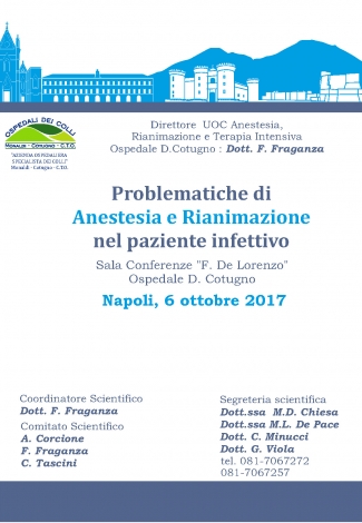 PROBLEMATICHE DI  ANESTESIA E RIANIMAZIONE NEL PAZIENTE INFETTIVO